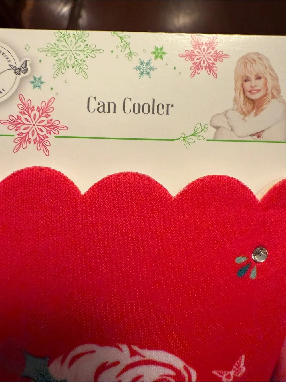 Dolly Parton festive red
